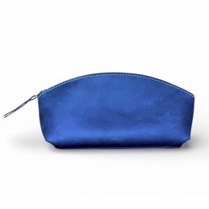 PORTLAND LEATHER Eclipse Makeup Bag Deep Water